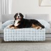 Fluffy Plush Dog Bed With Removable Washable Cover - Furniture Protector For Large, Medium, Small Dogs And Cats