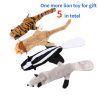 Dog Squeaky Toys; No Stuffing Plush Chew Toy for Small Medium Dogs Puppy Aggressive Chewers Large Breed; 5 Pack Cute Animal; Tough Durable Teething