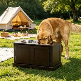 Elevated Dog Bowls with Removable 23.6 Inches X 11.8 Inches X 13.4 Inches