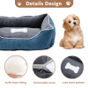 Non-slip dog bed with plush bedding for small dogs and cats; includes a dog pillow bed, soothing sofa bed