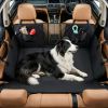 58"L Waterproof Dog Car Hammock Seat Cover, Hard Bottom Back Seat Extender for Car & SUV