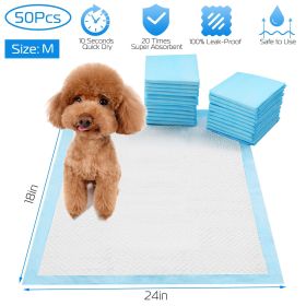 50Pcs/Set Dog Training Pads Puppy Pee Pads Wee Mats Potty-Train 24x18 In
