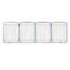 Free Standing Dog Gate, 32" H x 96.5" W Freestanding Pet Gate, 4 Panels Foldable Dog Gate for Wide and Narrow Passageways
