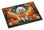 Poodle Fall Doormat Front Door Mat Indoor Outdoor Rugs for Entryway, Non Slip Washable Low Pile, 24H X 36W