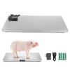 1100Lbs x 0.2Lbs Digital Livestock Scale Large Pet Vet Scale Stainless Steel Platform Electronic Postal Shipping Scale Heavy Duty Large Dog Hog Sheep