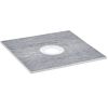 Shower Curb Kit, 36"x36" Shower Pan Kit with 6.3" Central Drain, Lightweight EPS Shower Installation Kits with 2 Waterproof Cloths