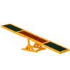 Natural Wood Pet Seesaw Platform Dog Agility Training Equipment Weather Resistant Outdoor Run Game Toy for Dogs