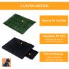 Indoor Outdoor Dog Grass Pad with Tray Artificial Grass for Dogs Puppy Potty Training Bathroom Toilet Mat 51 X 63 CM