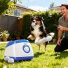 Automatic Dog Ball Launcher with 26-80 FT Distance, Automatic Ball Launcher for Medium and Large Dogs, Blue