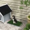 2 Pack Artificial Dog Grass Pad with Tray for Potty Training Dogs, 26" x 16"