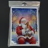 Red Miniature Pinscher with Santa Claus Greeting Cards Pack of 8 Blank Cards with Envelopes Whimsical A7 Size 5x7