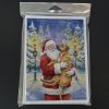 Rhodesian Ridgeback with Santa Claus Greeting Cards Pack of 8 Blank Cards with Envelopes Whimsical A7 Size 5x7