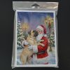 Bullmastiff with Santa Claus Greeting Cards Pack of 8 Blank Cards with Envelopes Whimsical A7 Size 5x7