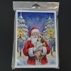 Shih Tzu with Santa Claus Greeting Cards Pack of 8 Blank Cards with Envelopes Whimsical A7 Size 5x7