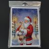 Italian Greyhound with Santa Claus Greeting Cards Pack of 8 Blank Cards with Envelopes Whimsical A7 Size 5x7