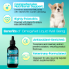 Omegavet Well Being Oil for Dogs - Natural Omega Fatty Acids for Healthy Coat Skin and Joints