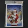 Wirehaired Pointing Griffon with Santa Claus Greeting Cards Pack of 8 Blank Cards with Envelopes Whimsical A7 Size 5x7