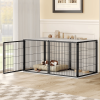 48" Dog Cage, Dog Kennel for Medium Dogs Puppy/Dog Playpen with Top