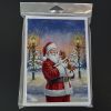 Welsh Springer Spaniel with Santa Claus Greeting Cards Pack of 8 Blank Cards with Envelopes Whimsical A7 Size 5x7