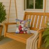 Cairn Terrier with Santa Claus Throw Pillow Decorative Indoor Outdoor Accent Cushion for Couch, Bed or Patio, 14Hx14W