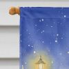 Doberman Pinscher with Santa Claus House Flag Large Porch Sleeve Pole Decorative Outside Yard Banner Artwork Wall Hanging, Polyester, House Size