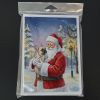 French Bulldog with Santa Claus Greeting Cards Pack of 8 Blank Cards with Envelopes Whimsical A7 Size 5x7