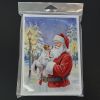 Jack Russell Terrier with Santa Claus Greeting Cards Pack of 8 Blank Cards with Envelopes Whimsical A7 Size 5x7