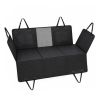 Waterproof Dog Hammock for Car Back Seat Extender Hard Bottom 58 Inch Dog Seat Cover for SUV Truck Black