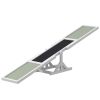 White Wood Pet Seesaw Dog Agility Training Equipment for Obedience Training Weather Resistant Outdoor Fun