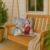 Shar Pei with Santa Claus Throw Pillow Decorative Indoor Outdoor Accent Cushion for Couch, Bed or Patio, 18Hx18W