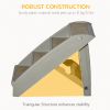 4-Level Portable Dog Stairs for Small Dogs Lightweight Foldable Steps with Nonslip Soft Mats Grey Accessory for High Bed Sofa