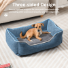 Non-slip dog bed with plush bedding for small dogs and cats; includes a dog pillow bed, soothing sofa bed