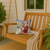 Shar Pei with Santa Claus Throw Pillow Decorative Indoor Outdoor Accent Cushion for Couch, Bed or Patio, 14Hx14W