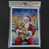 Cocker Spaniel with Santa Claus Greeting Cards Pack of 8 Blank Cards with Envelopes Whimsical A7 Size 5x7