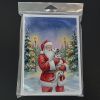 Dalmatian with Santa Claus Greeting Cards Pack of 8 Blank Cards with Envelopes Whimsical A7 Size 5x7