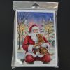 Boykin Spaniel with Santa Claus Greeting Cards Pack of 8 Blank Cards with Envelopes Whimsical A7 Size 5x7