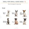 Black 24'H Foldable Dog Gate 3 Panels Freestanding Pet Barrier with Support Feet Indoor Puppy Fence for Small Dogs