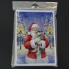Schnauzer with Santa Claus Greeting Cards Pack of 8 Blank Cards with Envelopes Whimsical A7 Size 5x7