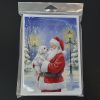Maltese with Santa Claus Greeting Cards Pack of 8 Blank Cards with Envelopes Whimsical A7 Size 5x7