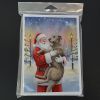 Irish Wolfhound with Santa Claus Greeting Cards Pack of 8 Blank Cards with Envelopes Whimsical A7 Size 5x7