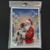 German Shorthaired Pointer with Santa Claus Greeting Cards Pack of 8 Blank Cards with Envelopes Whimsical A7 Size 5x7