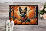German Shepherd Fall Doormat Front Door Mat Indoor Outdoor Rugs for Entryway, Non Slip Washable Low Pile, 24H X 36W