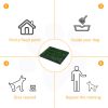 Indoor Outdoor Dog Grass Pad with Tray Artificial Grass for Dogs Puppy Potty Training Bathroom Toilet Mat 51 X 63 CM