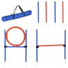 Portable Dog Pet Agility Training Kit with  High Jump Weave Pole And Ring Obedience Training Equipment Set