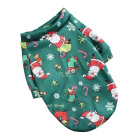 Small Dog Hoodie Coat Winter Warm Pet Clothes for Bulldog Chihuahua Shih Tzu Sweatshirt Pullover Dogs; Christmas pet clothes (Color: Red Saint, size: XS for 1-1.5Kg)