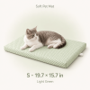 Dog Bed Mat with Removable Machine-Washable Cover, Cushioned Foam Pet Mattress, Non-Slip Crate Kennel Pad for Small Medium Dogs