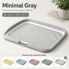 Dog Potty Tray with Removable Grating, Leak-Proof Indoor Dog Toilet for Potty Training, Senior Dogs, Washable Pee Pad Holder for Apartments & Dogs
