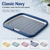 Dog Potty Tray with Removable Grating, Leak-Proof Indoor Dog Toilet for Potty Training, Senior Dogs, Washable Pee Pad Holder for Apartments & Dogs
