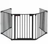 115 Inch Length 5 Panel Adjustable Wide Fireplace Fence