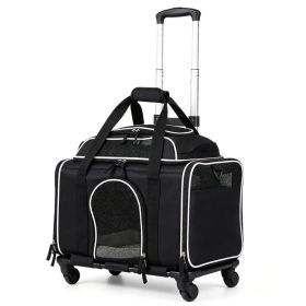 Multi-Way Portable Pet Rolling Carrier Trolley (Title: Default Title)